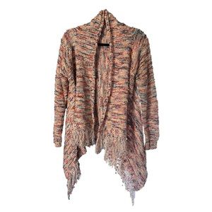 Beautiful Mixed Yarn Fringed Confetti Cardigan